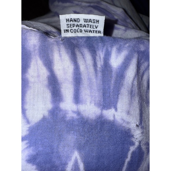 XL Tie Dye Tunic Top 3/4 Sleeve V‎ Neck Cotton Boho Bohemian Casual - Picture 6 of 7